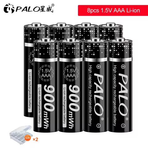 PALO 1.5V AAA Li-ion battery Rechargeable AAA battery Li-ion 1.5V lithium AAA batteries for Clocks m