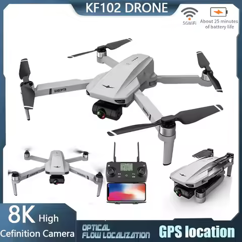 New KF102 Professional Drone 8K Dual Camera Mini Drone FPV Wide Angle Shooting Drone Intelligent Obs