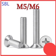 [SS-HX] Phillips Flat Head Screw 304 Stainless Steel Countersunk Head Screw M5/M6