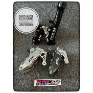 KTC 4piston caliper package axial fizR / jupiter / Yamaha 125Z disc size 260mm 300mm / KTC caliper s