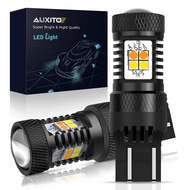 AUXITO White and Amber Dual Color Switchback  7443 7443LL 7444NA T20  LED Bulbs with Projector 3030 