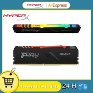 Memori Desktop Hyperx Fury Beast Rgb Ram Ddr4 32gb 2666mhz 3200mhz 3600mhz 4000mhz Ddr4 Mdimm 288pin