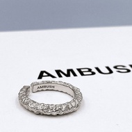 AMBUSH Pleated Ring Open Twist Texture Male And Female Niche Couple Old Fashioned Fashion Design Col