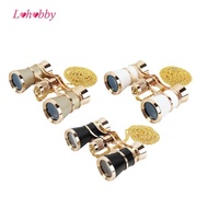 [Lohobby] 3x25 Opera Glasses Theater Binoculars with Foldable Handle & Chain for Travel Musical