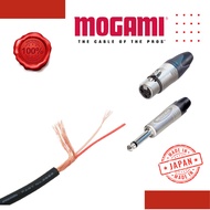 MOGAMI 2582 flexible 26awg mic cable 6mm with neutrik xlr female nc3fxx to 6.3mm mono jack np2x