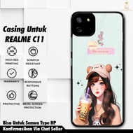 Realme C11 Casing [ANIME CUTEGirl] Realme C11 Case Hardcase Softcase Premium Glossy