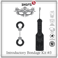 Shots Ouch! Introductory Bondage Kit #3 Black