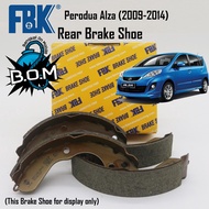 FBK Rear Brake shoe, Brake drum lining, Brake shoe belakang, Perodua Alza (2009-2014)