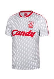 LIVERPOOL FOOTBALL CLUB เสื้อย้อนยุคผู้ชายทีมลิเวอร์พูล Retro Candy ชุดเยือน 1989/90