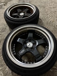 SSR SP1 18’ 9.5j +18 22年 ps5 225/40/18 9j +11 20年AE51 205/40/18 114.3x5 18吋軨連軚