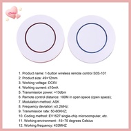 Purelove> 6V 433Mhz Wireless Remote Control 1 Button Round Remote Control Switch Feel Free To Paste 