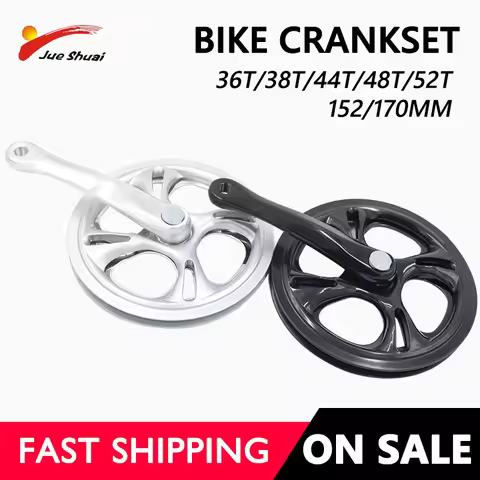 Bicycle Crank Chainwheel MTB Bike Crankset Aluminum Alloy With Bottom 170/152mm crank arm 38T 44T 48