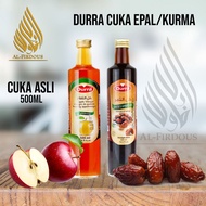 Cuka Epal / Kurma Asli | Durra l Vinegar Apple / Dates | Durra | Premium Quality | Glass bottle |500