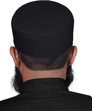 Crescent Thread Kufi Hats for Men Prayer Cap Syria Namaz Topi Cufe Kufe Premium Islamic Traditional 