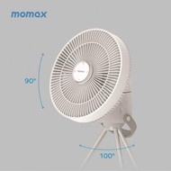 MOMAX - 多用途便攜式可拆卸風扇 戶外露營風扇 | 三腳架風扇 吊掛帶風扇 掛牆式風扇 12小時續航力無線風扇 (白) - IF13W