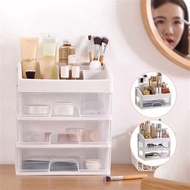 **包郵** [白色][2層1個抽屜] 抽屜式置物架 口紅收納盒 桌面雜物整理盒 化妝品收納盒 [平行進口] ZZ1242