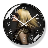 Fashion Silent Sweeping Second Quartz Clock Beauty Salon Clock Club Wall Clock Silent Quartz Clock
