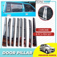 Perodua Kancil Chrome Door Window Pillar Trim Cover