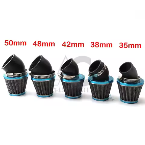 Motorcycle Air Filter 35mm 38mm 42mm 48mm 50mm Universal Fit For 50cc 110cc 125cc 140cc Motorcycle A