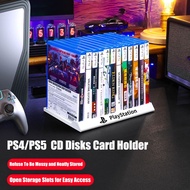 For PS4/PS5 Desktop Card Box Holder Cassette Storage Rack Game Disc Storage Bracket Stand For Playstation 4 /5 Game Accessories