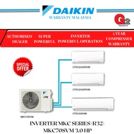 Daikin大金--冷气机 MULTI SPLIT Inverter AIR COND (READY STOCK+FAST SHIPPING) MKC series(R32) MKC70SVM (3.