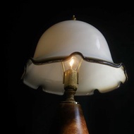 【老時光 OLD-TIME】早期西班牙製厚重大理石玻璃桌燈