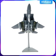 [Etekaxa] 1/100 F 15E Fighter Fighter Aircraft Model Collectables Metal Planes Fighter Model Toy for
