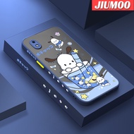 JIUMOO เคสปลอกสำหรับ Samsung Galaxy A01 Core M01 Core เคสการ์ตูนน่ารักคล้ายฝ้าแฟชั่น Pochacco โปร่งใสเคสโทรศัพท์แบบแข็งขอบซิลิโคนฝาหลังกล่องกันกระแทกเคสป้องกันเลนส์กล้องถ่ายรูป