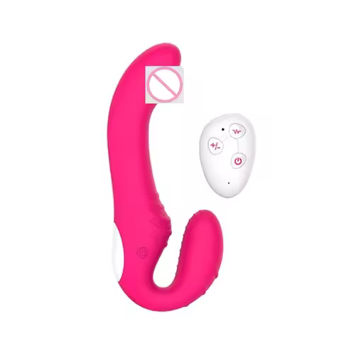 Strapless Strap-on Dildo Vibrator Vibrating Dildo Remote Control 10 Vibration Modes Dual Motor Strap