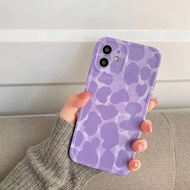 紫色乳牛花紋iPhone 12 iPhone 11 X XR XS Max 7P 8P SE2手機殼case Pro Max, Pro, Mini