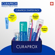 [Curaprox Starter Pack] CS 5460 + Enzycal 1450(75ml)+CTC 203 Tongue Cleaner Duo Pack+ Interdental Pr