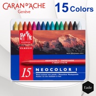 LILIN Crayon Carandache Wax Pastels 15 Colors / Crayon Pastel Wax Carand'Ache 15 Colors - Neocolor 1