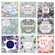 [Wholesale STOCK] Coloring many models of 24 pages 18cmx18cm THIN PAPER