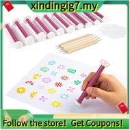 【】Flower Petal for Painting Tools-Detachable Dotting Shapes& Pens, for Embossing Dots