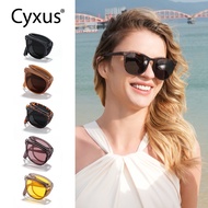 Cyxus Polarized Foldable Sunglasses for Women Men Folding Sun Glasses Frame UV400 Eyeglasses 1019