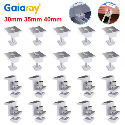 Solar Panel Adjustable Bracket Clamps PV Bracket Mounting Clip Solar Mid And End Clamp 30mm 35mm 40m