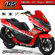 Stiker Pcx 160 2021 2022 2023 Full Body Decal Pcx 160 Full Body Desain FERRARI