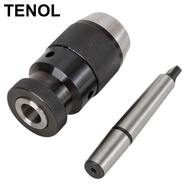 [TENOL] 0-13mm MK2 Auto Tighten Durable Lathe Tool MT2-B16 Arbor Accs Keyless Machine
