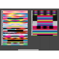 Multicolored pickleball anti-scratch stickers for 16mm (14mm rackets must be trimmed)666