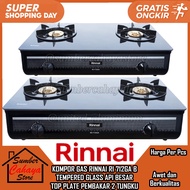 LILIN [Cargo] RINNAI 2-BURNER Glass STOVE RI 712 GA B CANDLE FLAME Black Black Tempered Glass Glass 