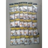 WORM OZMY ORIGINALHOOK 2/S0 1 PACK CONTAINS 5 PIECES FOR 8 CM SILENCER AND 7 CM POP PADDLE