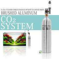 Aqutic AQUAPRO 1L Aluminum CO2 System Plants Tank（羡鱼1L铝瓶co2系统）