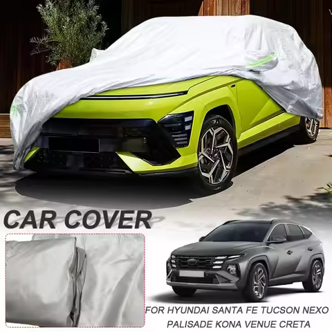 Single Layer Car Cover For Hyundai BAYON CRETA KONA NEXO PALISADE SANTA FE STARIA TUCSON VENUE Water