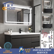 Combination Bathroom Modern Simple Washbasin Washstand Mirror Cabinet Set