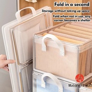 Transparent Storage Box PVC Foldable Wardrobe Organizer Basket Drawer Clear / wardrobe / wardrobe or