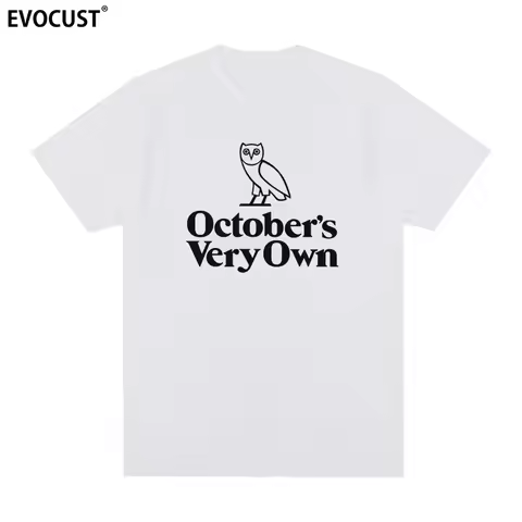 2025 Summer New OVO T-shirt Drake Tee Printed Graphic Fashion Casual High Quality Breathable Pure Co