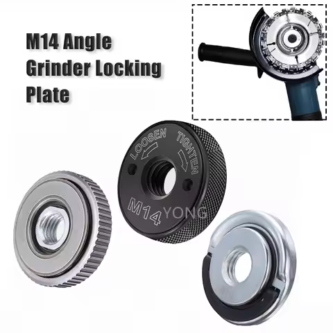 1Pc Angle Grinder M14 Thread Inner Outer Flange Nut Set Quick Release Nut Power Replacement for Meta