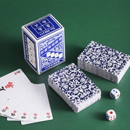 Mahjong Game Set 144 Traditional Trip Mahjong Playing Cards Portable Household Entertainment Board Game