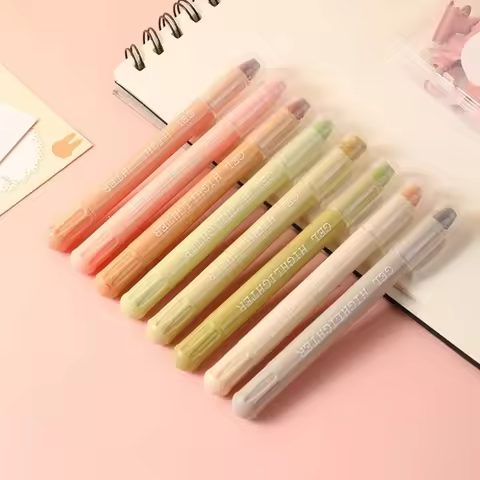 8 Pcs Highlighters Set Aesthetic Highlighter Markers Gel Highlighter Pen Bible Marker Pen Office Flu