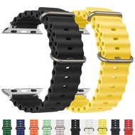 Ocean Watch Strap Suitable for 45MM 46MM 49MM ULTRA Watch Strap s10 SmartWatch Contrast Silicone 41m